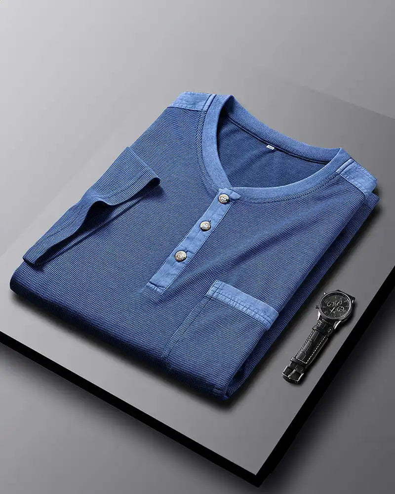 Dionos Waffle Knit Henley