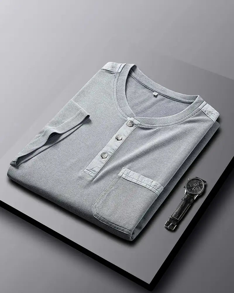 Dionos Waffle Knit Henley