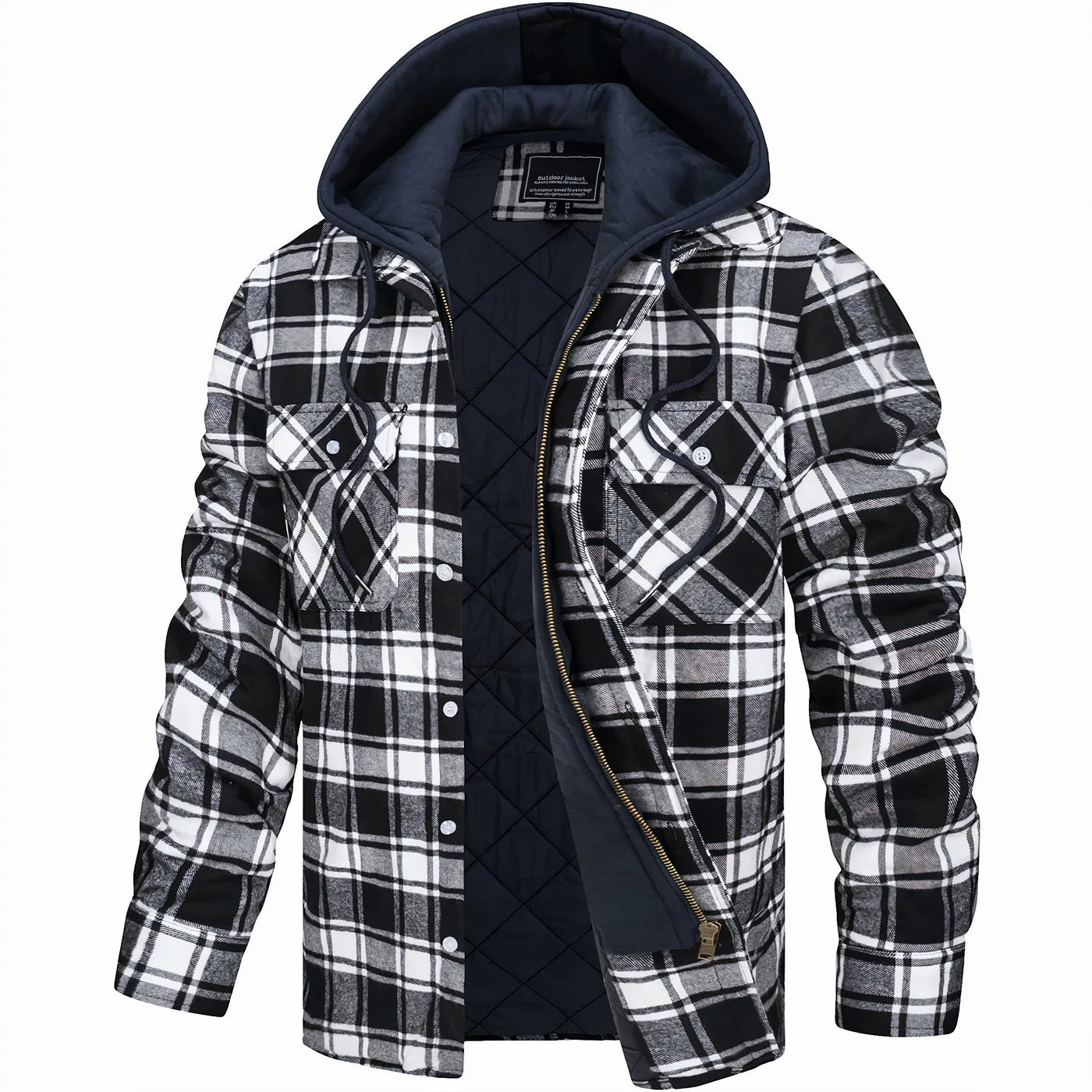 Mason | Checkered Zip Jacket